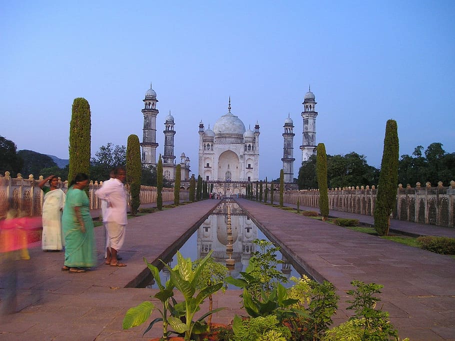 India, Small, Taj, Mahal, Aurangabad, taj, mahal, religion, architecture, built structure, tree