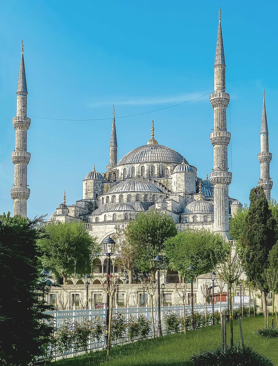 hagia sophia, istanbul, istanbul, turkey, mosque, turkish mosque, blue mosque, islam, garden, architecture, muslim