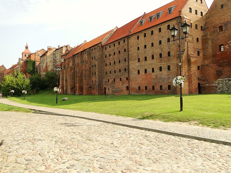 architecture, old, the palace, at the court of, building, crate bornwalda, grudziadz, poland, brick, the gothic