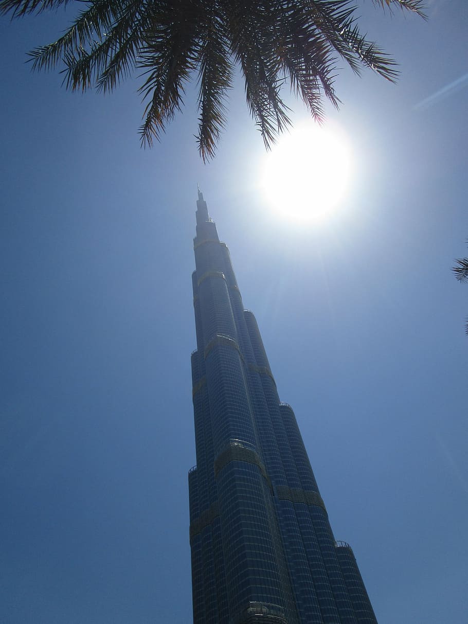 burj khalifa, skyscraper, dubai, u a e, the world's tallest building, bursch khalifa, high, architecture, tower, dubai city