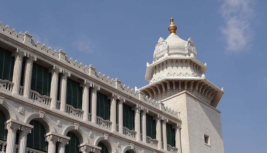suvarna vidhana soudha, belgaum, legislative building, architecture, karnataka, building, legislature, india, building exterior, low angle view
