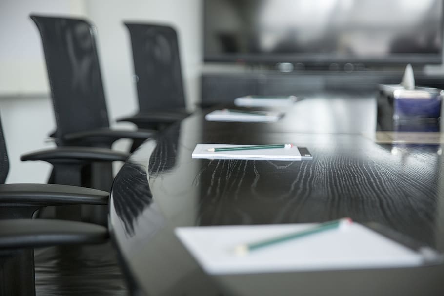 gray, table, chair, pens, iocenters, conference room, meeting room, selective focus, indoors, seat