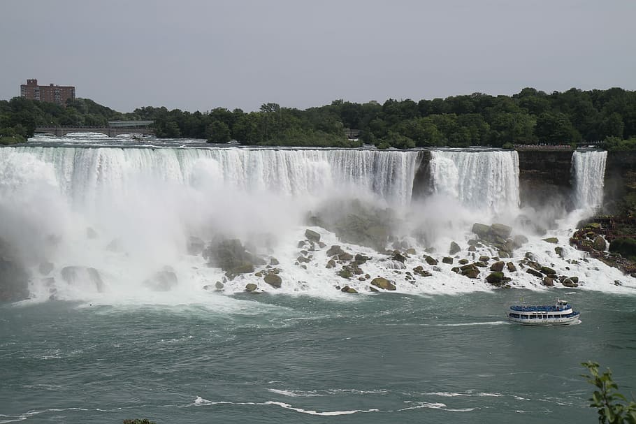 Niagara Falls, Waterfall, Mist, water, motion, nature, long exposure, power in nature, scenics - nature, beauty in nature