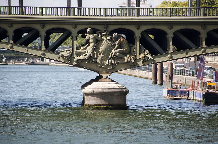 bridge, paris, france, architecture, city, cityscape, tourism, river, water, urban