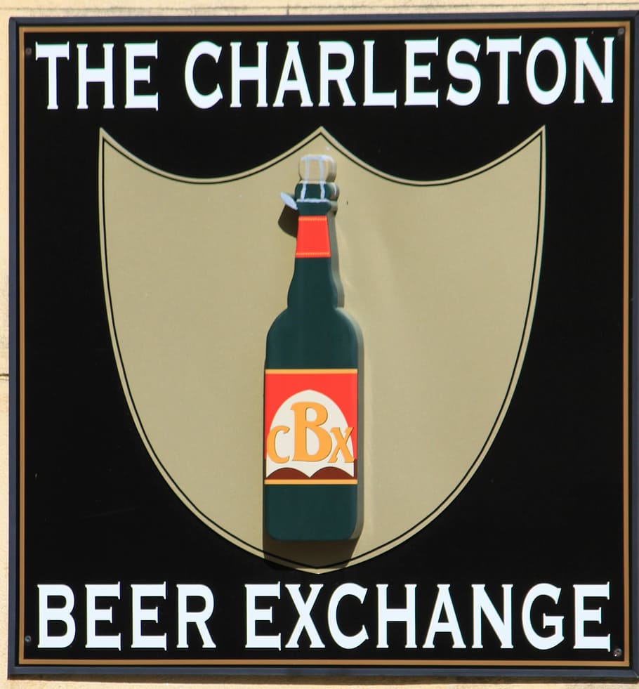 Charleston, Beer, Tavers, alkohol, minum, bir - Alkohol, label, botol, pencitraan merek, editorial