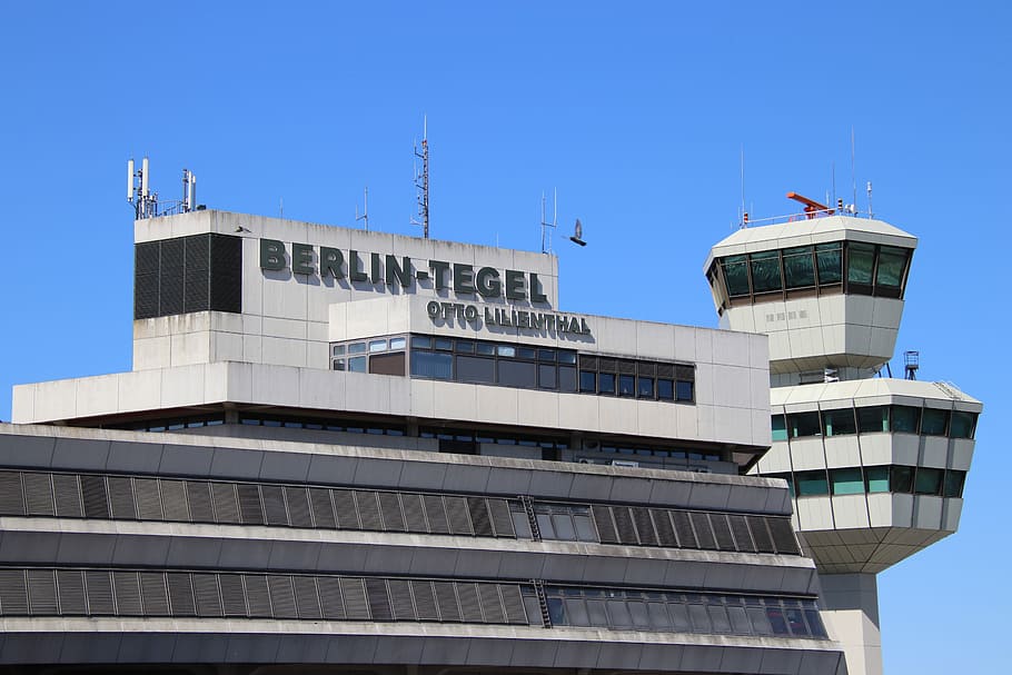 airport, berlin, tegel, otto, lilienthal, tower, central airport, berlin-tegel, germany, aircraft