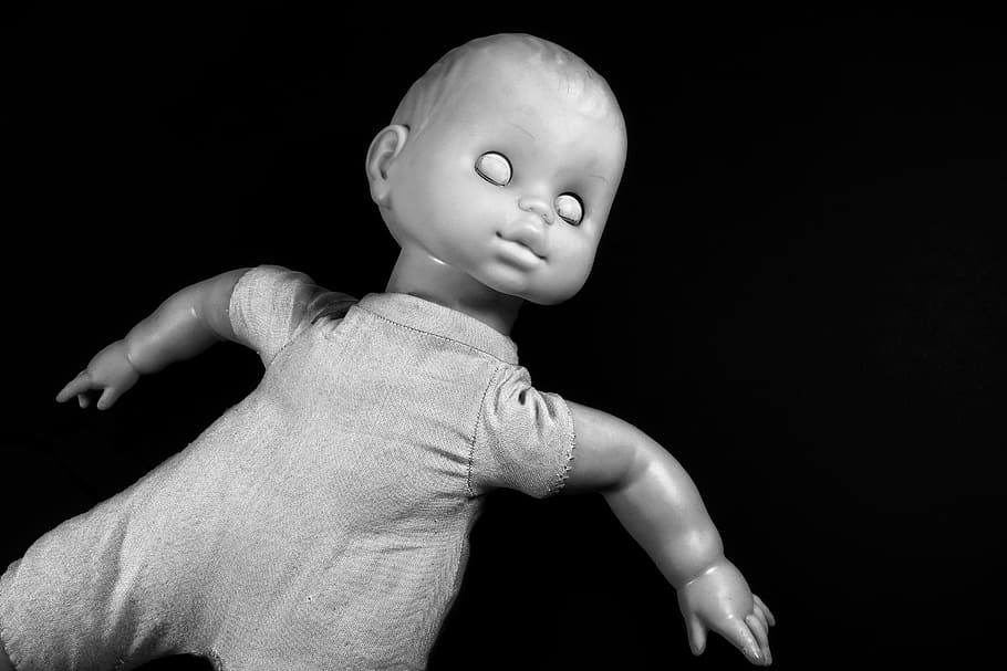 boneka, boneka bayi, boneka gadis, perempuan, mainan, boneka tidur, tidur, mata, mata tertutup, anak