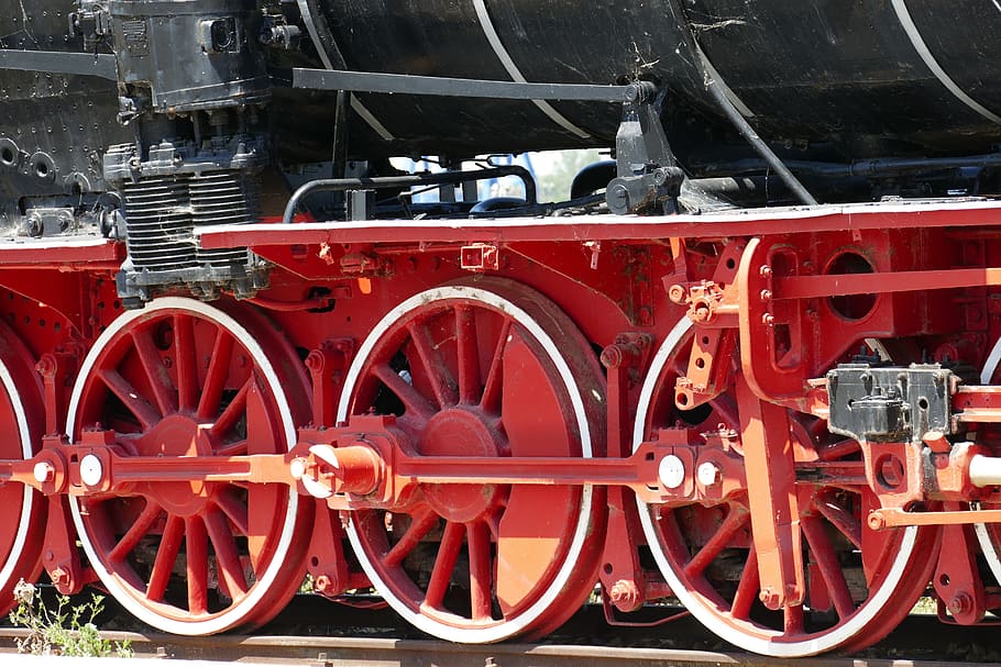 lokomotif, lokomotif uap, kereta api, historis, kereta api uap, tua, roda, drive, nostalgia, teknologi