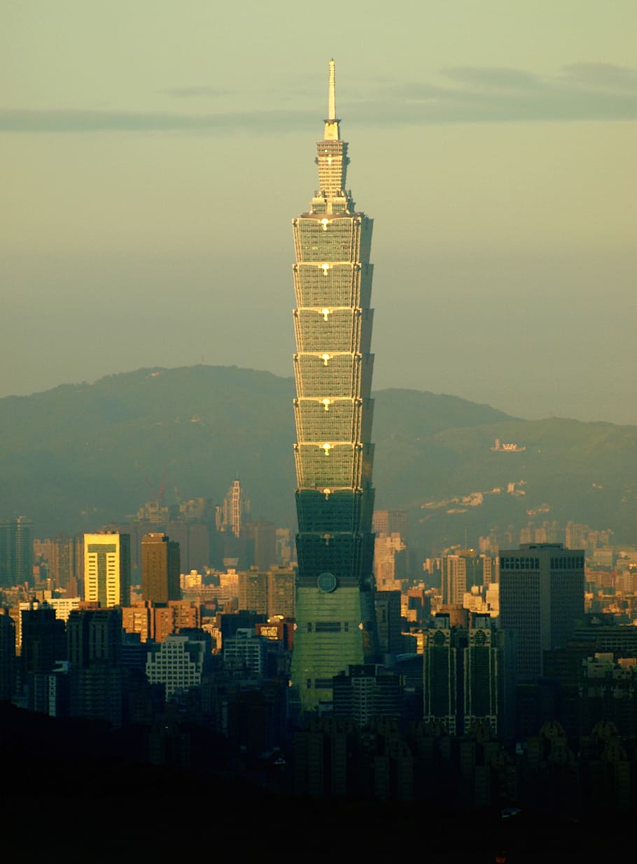 taipei 101 building, Height, Taipei 101, building, Taiwan, photos, public domain, skyscraper, tower, cityscape
