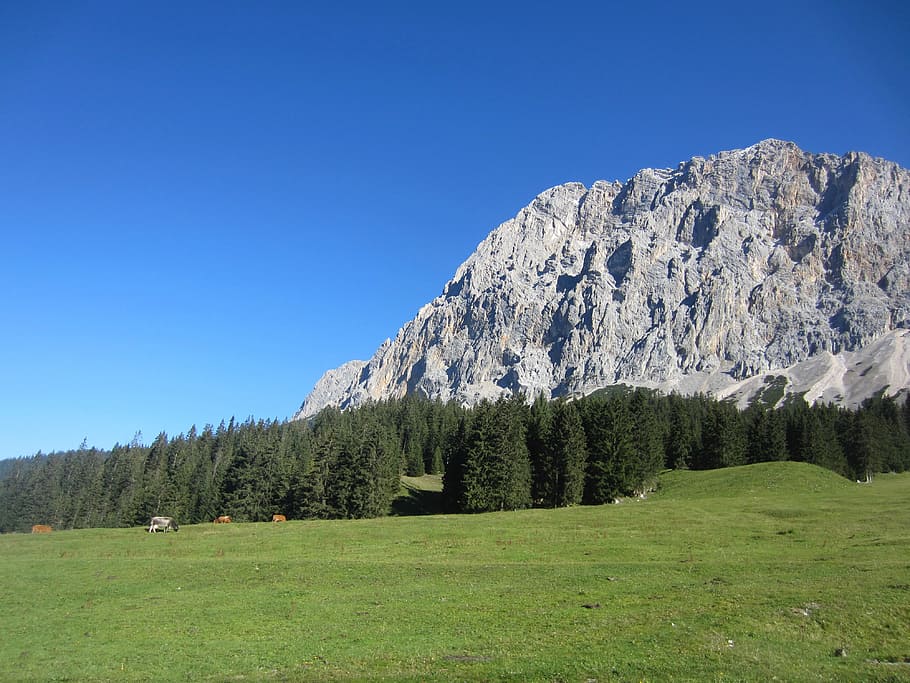 Zugspitze, senderismo, escalada, montaña, tirol, dolomitas, montañas, idilio, senderismo de montaña, estribaciones de los Alpes