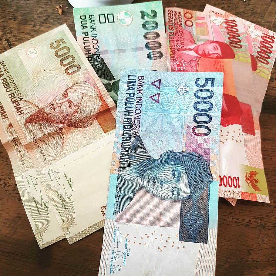 Bali, Indonesia, vacaciones, moneda, papel moneda, riqueza, finanzas, negocios, número, ninguna persona