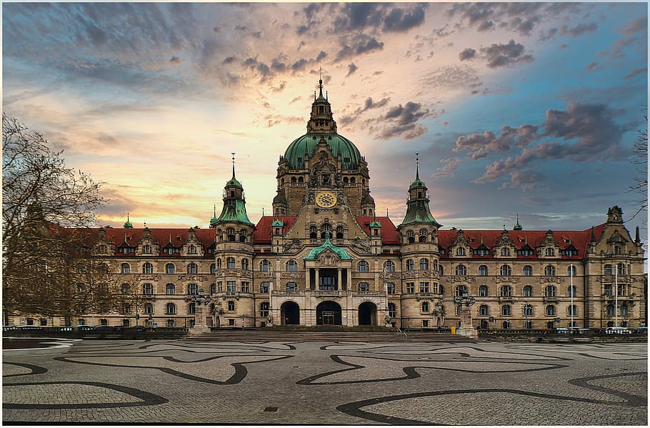 hanover, town hall, architecture, lower saxony, historically, germany, building, magnificent, historic center, city administration