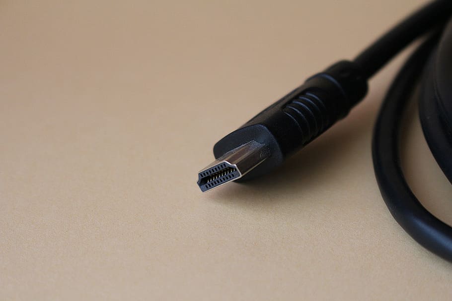 black, cable, brown, wooden, surface, Hdmi, Cable, Connection, hdmi, fountain pen, pen