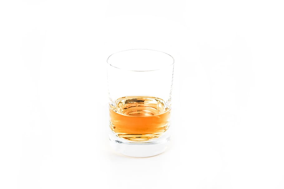 clear, shot glass, brown, liquid, drink, alcohol, cup, whiskey, the drink, glass