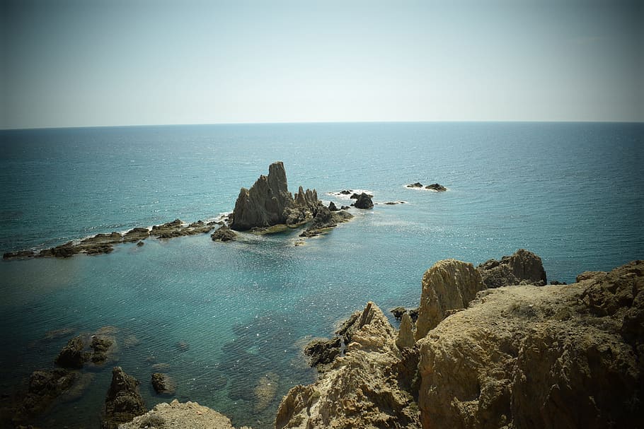 Reef, Spain, Almeria, Mediterranean, Sea, mediterranean, sea, blue, beach, summer, pact