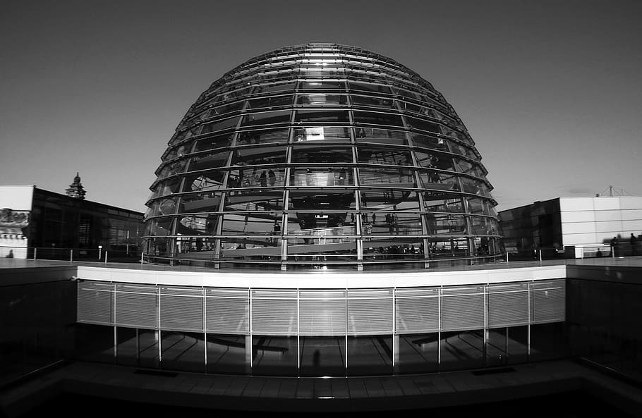 architecture, berlin, dome, congress, germany, building exterior, built structure, city, sky, modern