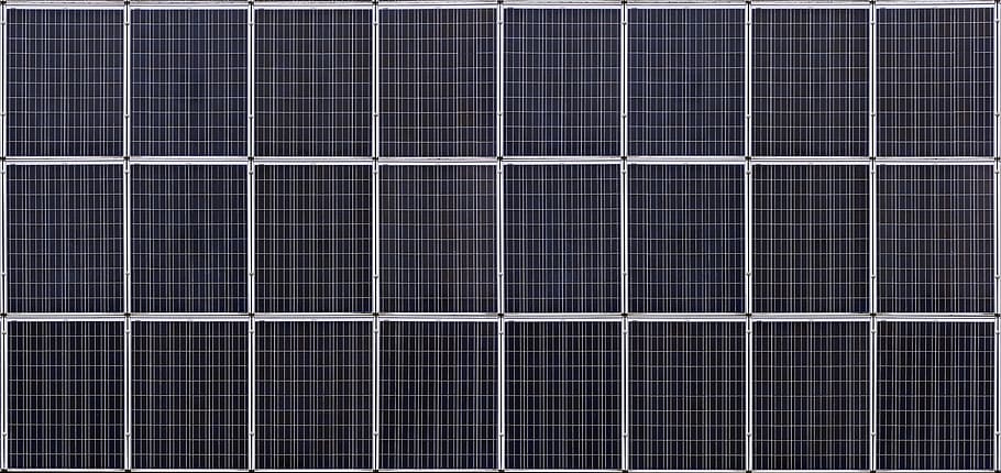 rejas grises, células solares, fotovoltaica, panel solar, energía luminosa, conversión, energía, fotovoltaica solar, luz solar, energía eléctrica