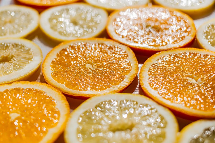 irisan jeruk lemon, jeruk lemon, irisan, segar, buah, lemon, jeruk, makanan, buah jeruk, jeruk - buah