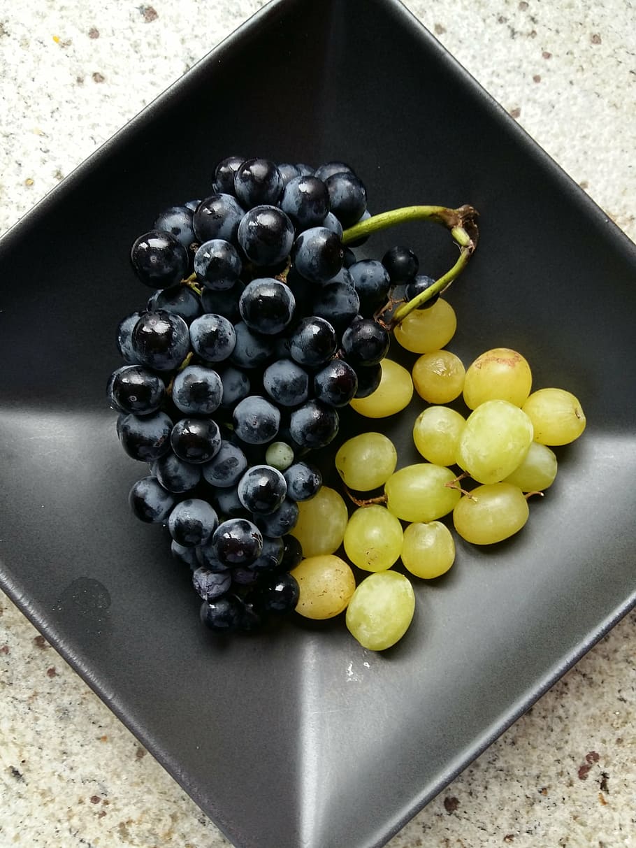 uvas, fruta, saludable, vid, Comida, alimentación saludable, comida y bebida, frescura, bienestar, color negro