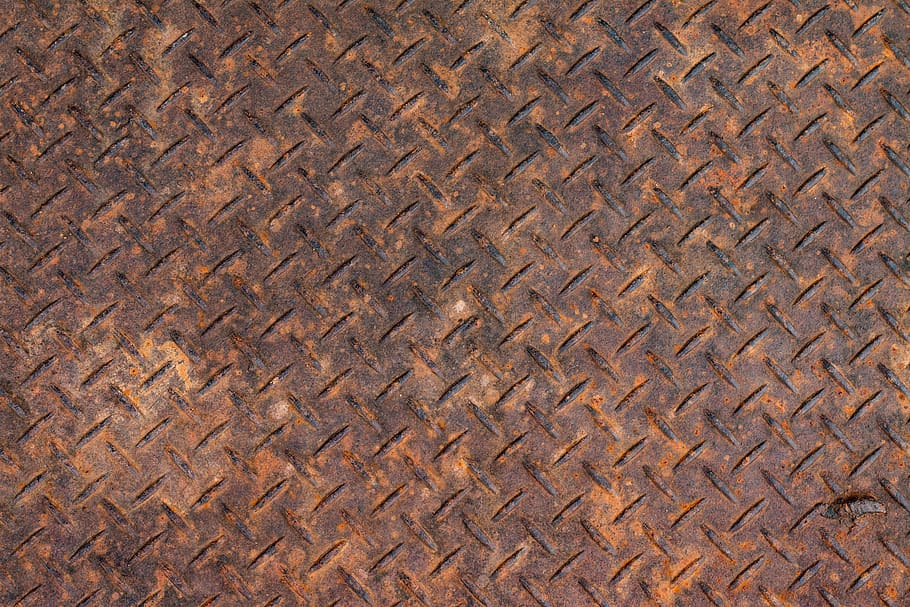 corten metal, red steel, iron, surface, rust, backgrounds, pattern, full frame, textured, high angle view