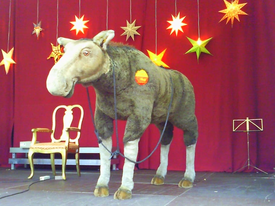 Moose, Elk, Soft Toy, Stage, Performance, stage, performance, prop, entertainment, props, theater
