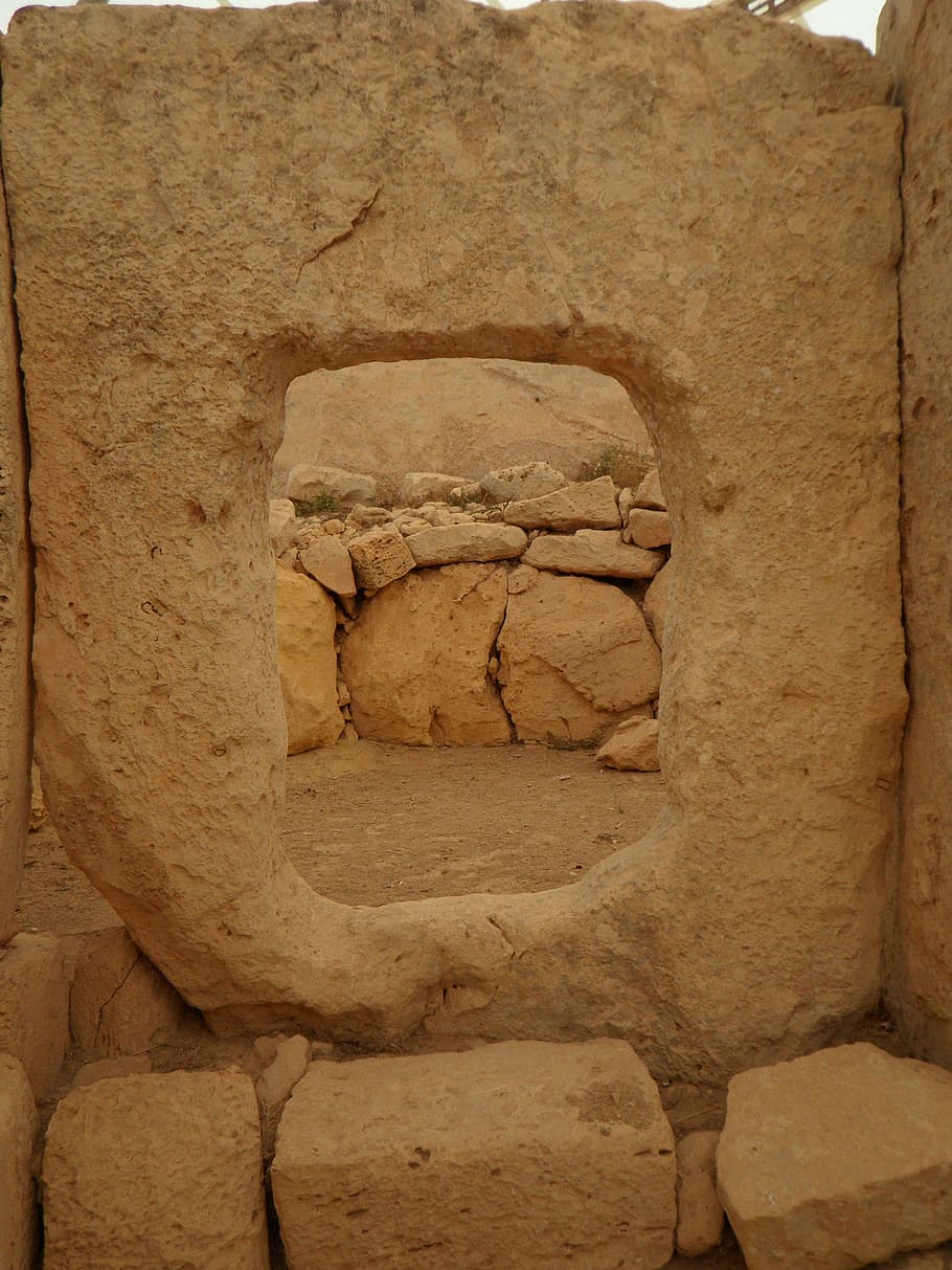 excavation, archaeology, high culture, culture, temple, old, stone, limestone, mnajdra, malta