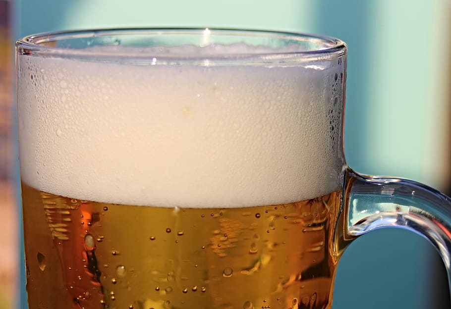 glass beer mug, beer, beer tankard, beer glass, barley juice, drink, pils, export, bright, abut