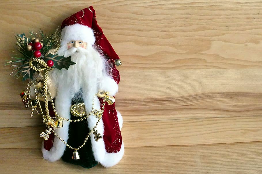 Santa Claus Doll, Papá Noel, Navidad, vacaciones, celebración, rojo, invierno, feliz, sombrero, barba
