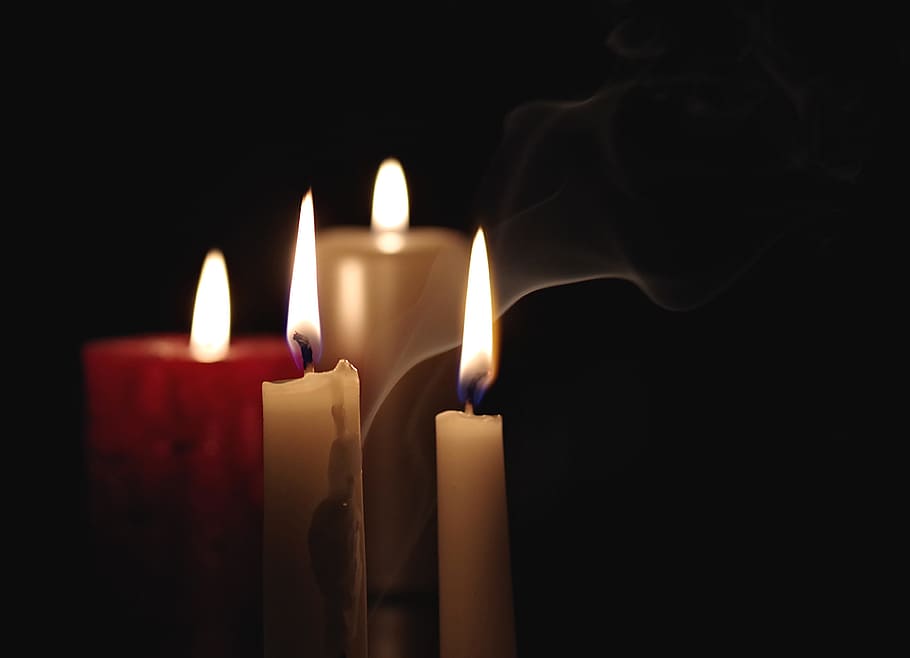 close, photography, lit, candles, dimmed, room, candle, the flame, memory, light