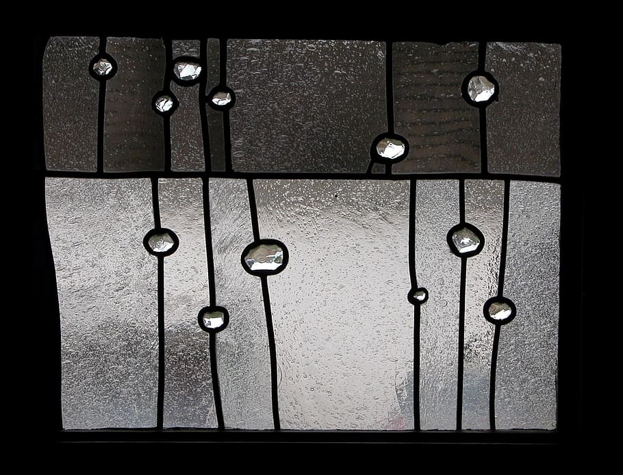 church window, tears, glass, drip, refraction, metal, close-up, indoors, transfer print, auto post production filter