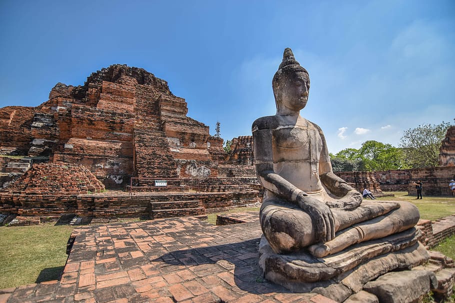 Ayutthaya, Ancient, Measure, Art, ayutthaya historical park, faith, thailand, ayutthaya old, ancient siam, travel destinations