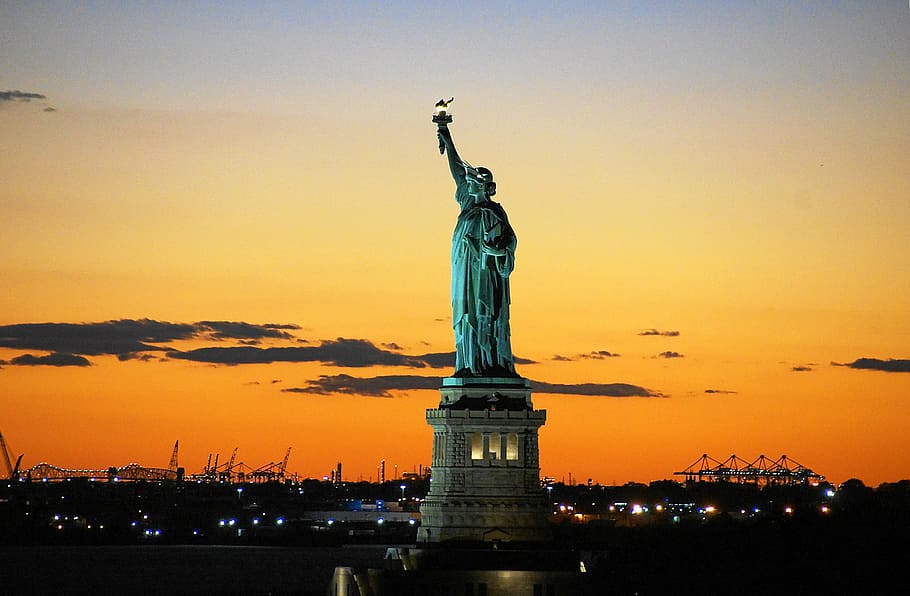 liberty, usa, america, lady liberty, united states, new york, big apple, staten iceland, monument, statue