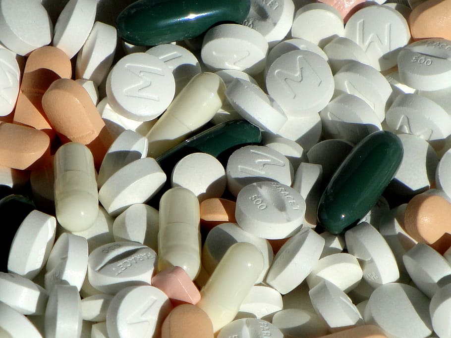surtido, lote de píldoras recetadas, píldoras, medicamentos, cápsula, medicina, drogas, salud, tableta, farmacéutico