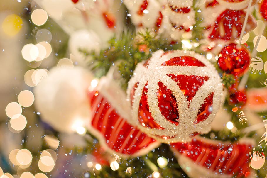 christmas, ornament, tree, lights, decoration, celebration, december, xmas, holiday, christmas tree