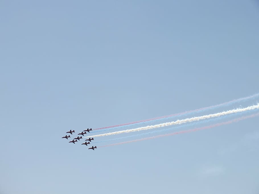 red arrows, planes, air show, airplane, airshow, flying, air Vehicle, izmir, stunt, selcuk
