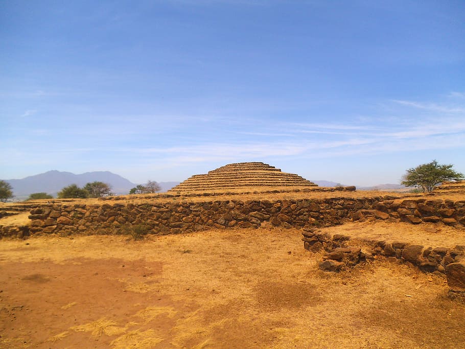 Pirâmides de Teotihuacan, vale do México, deserto, fotos, domínio público, pirâmide, céu, teotihuacan, vale, natureza