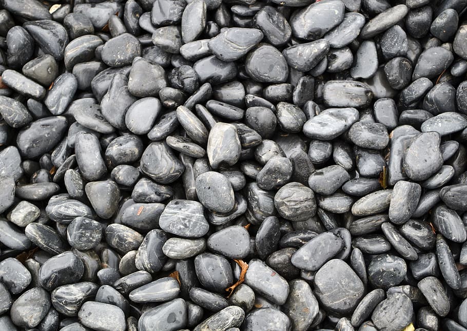 grayscale photo, rocks, batch, texture, approach, pattern, nature, agriculture, cobble, stone