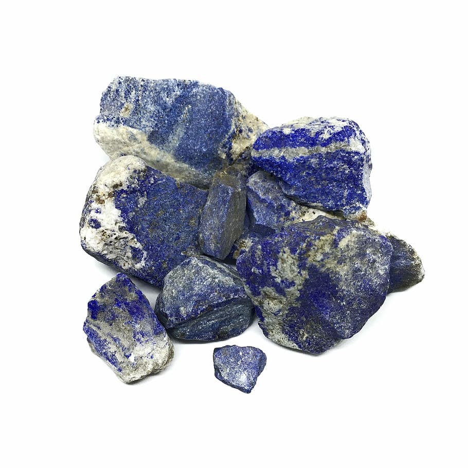 Rough, Lapis, Lazuli, Blue, Mineral, lapis, lazuli, blue, afghanistan, mineralogy, natural, uncut
