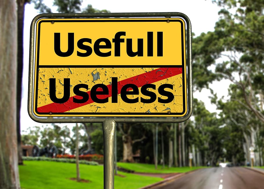 yellow, black, usefull, useless, road sign, town sign, road, useful, use, usefulness