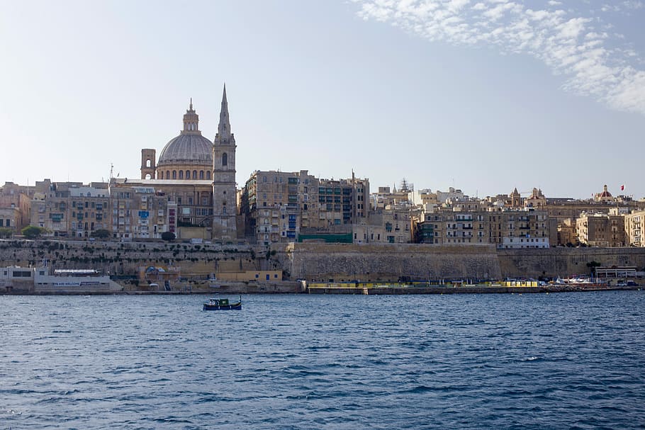 malta, church, Malta, Church, basilica of our lady of mt carmel, travel, city, valletta, architecture, mediterranean, historic