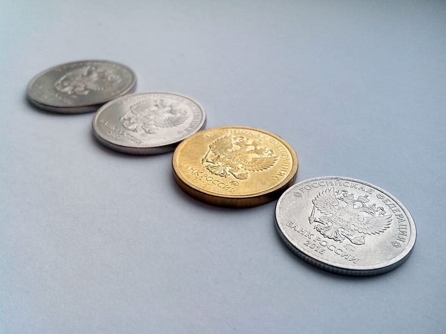 рубль, россия, рф, деньги, монеты, герб, орел, реверс, Финансы, монета
