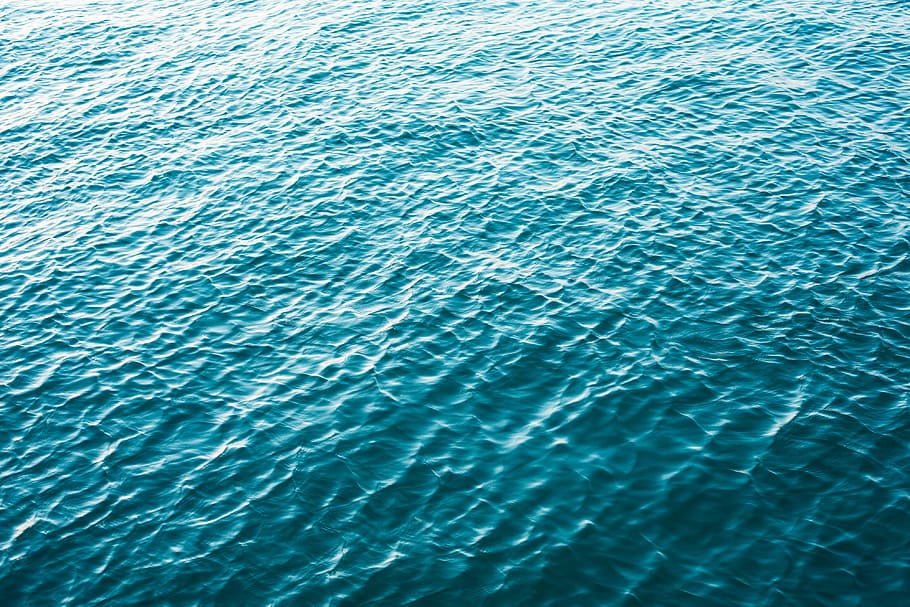 青, 穏やかな, ミニマル, 海, ミニマリズム, パターン, シンプル, トップ, 水, 波