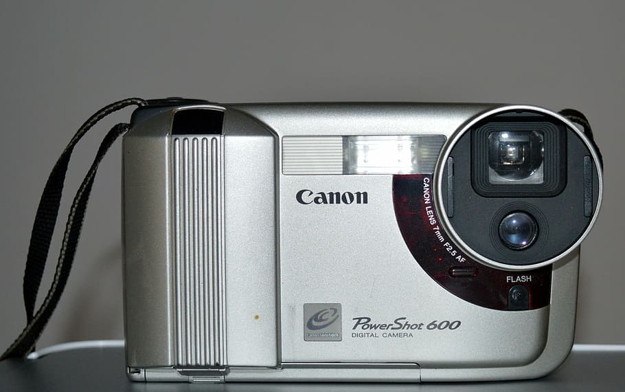 camera, digital, digital camera, photography, photograph, lens, technology, old, analog, canon