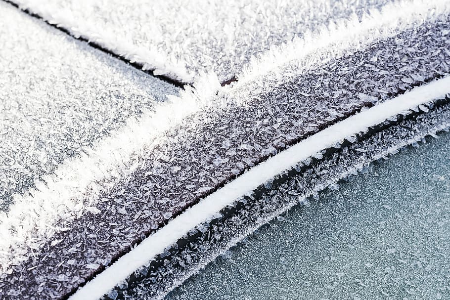close, Frozen, Car Windows, Doors, Close Up, cars, cold, crystals, frost, hoarfrost
