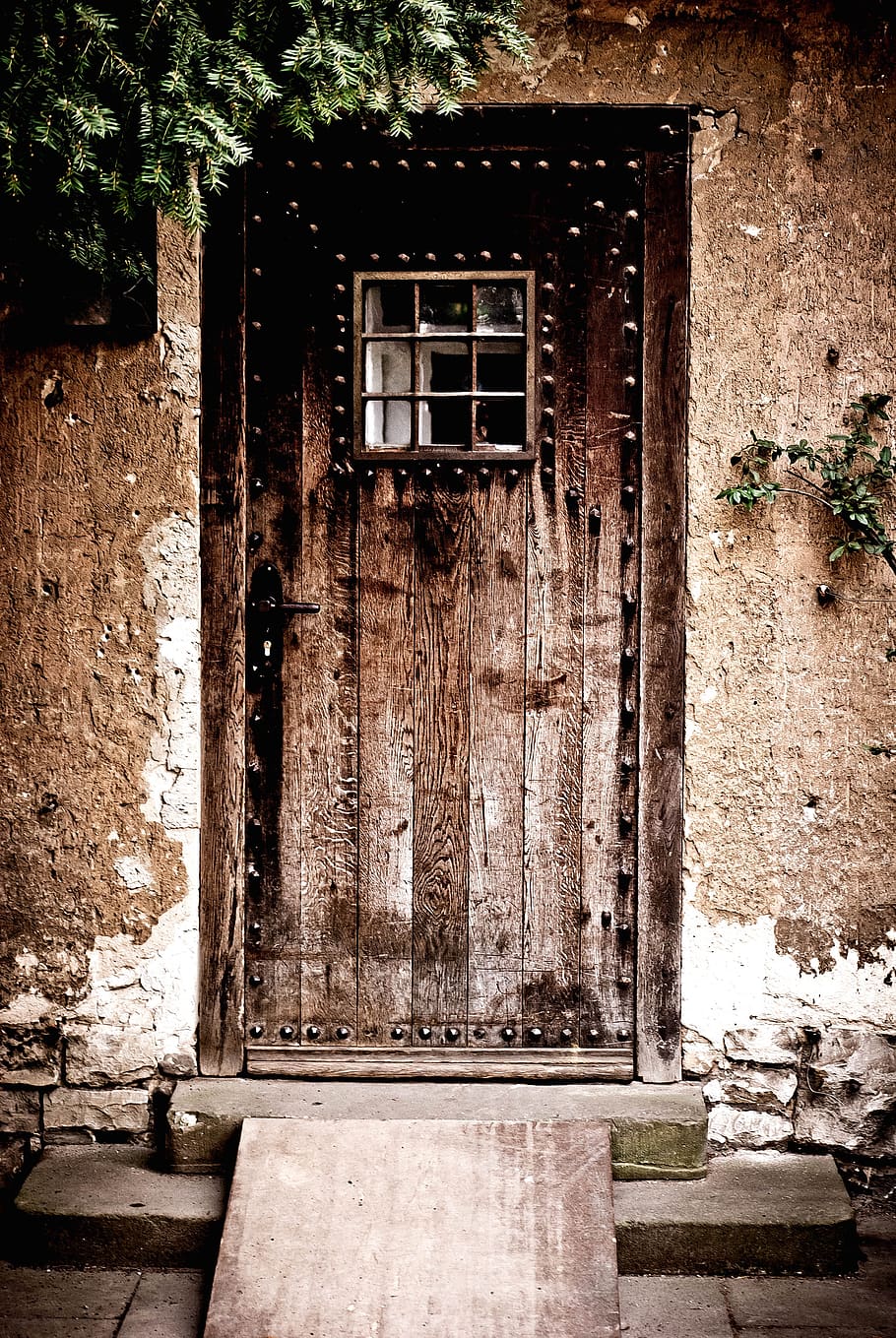 window, architecture, old, house, abandoned, wall, door, stone, building, rustic