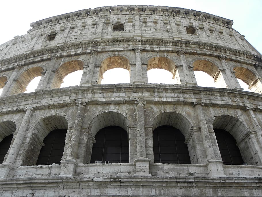 roma, coliseo, romano, arquitectura, historia, pasado, arco, antiguo, estructura construida, ruina antigua