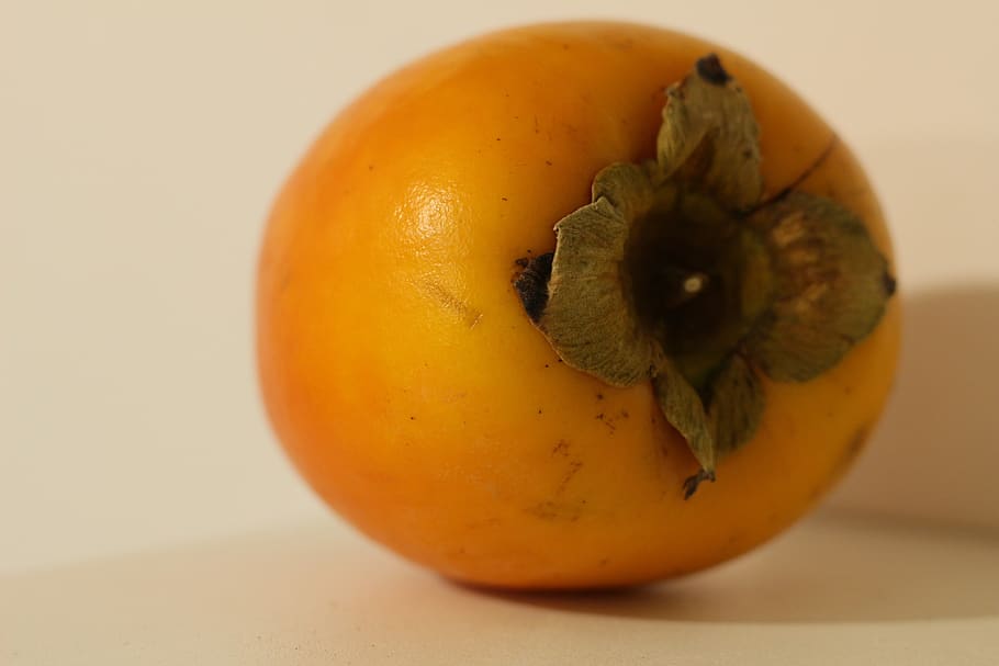 persimmon, fruit, ripe, exotic, healthy eating, food and drink, wellbeing, food, orange color, freshness