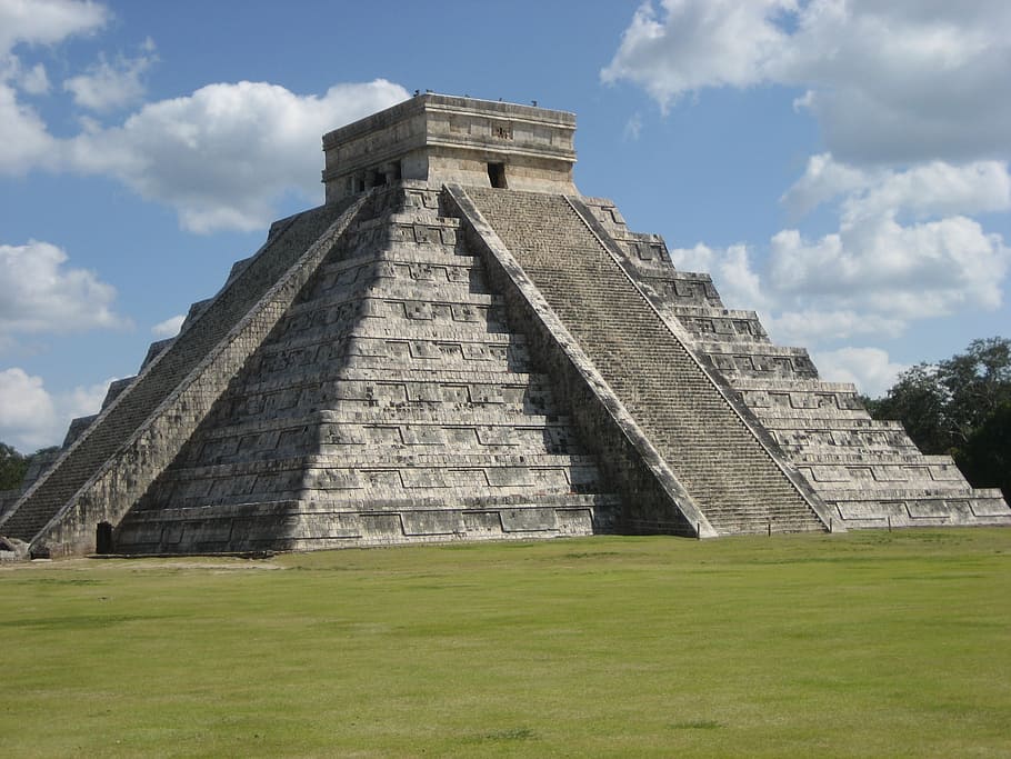 chichen itza, mexico, el-castillo, chichen-itza, mayan, pyramid, temple, mexico, yucatan, archaeological, chichen Itza