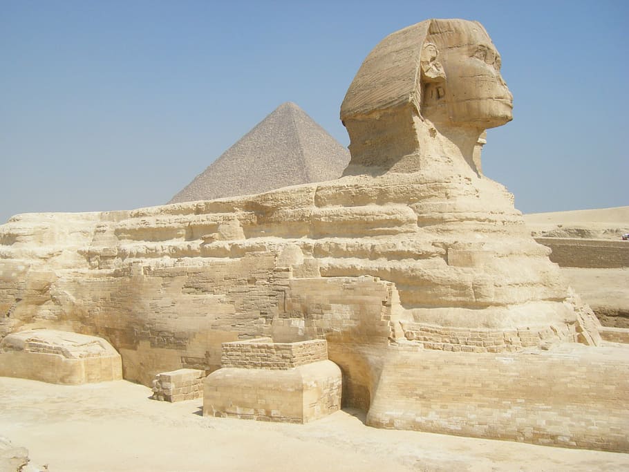Pyramid, Sphinx, Egypt, history, ancient, ancient civilization, old ruin, religion, the past, architecture