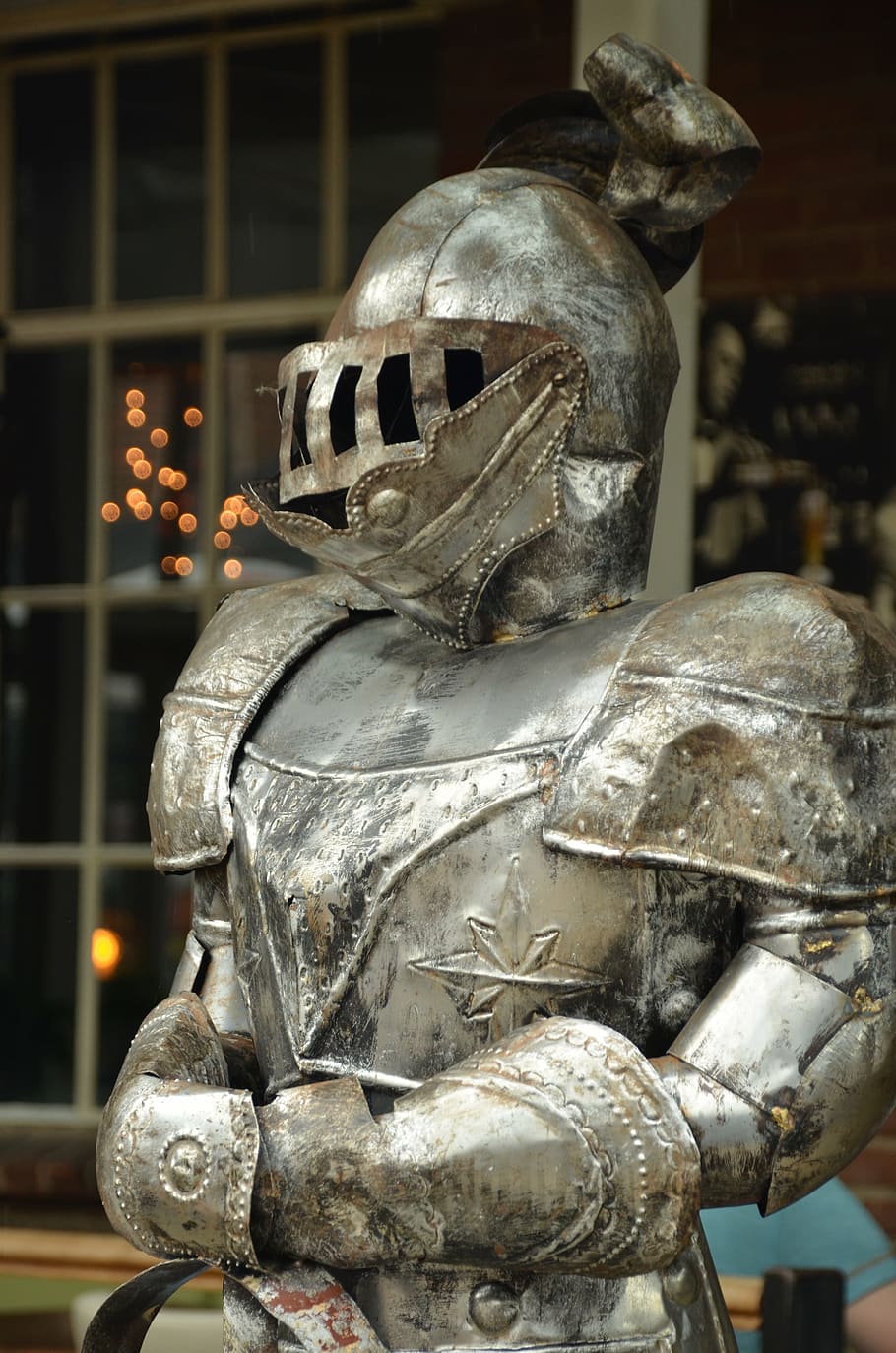 knight, armor, protection, silver, glimmen, history, sculpture, art and craft, representation, human representation